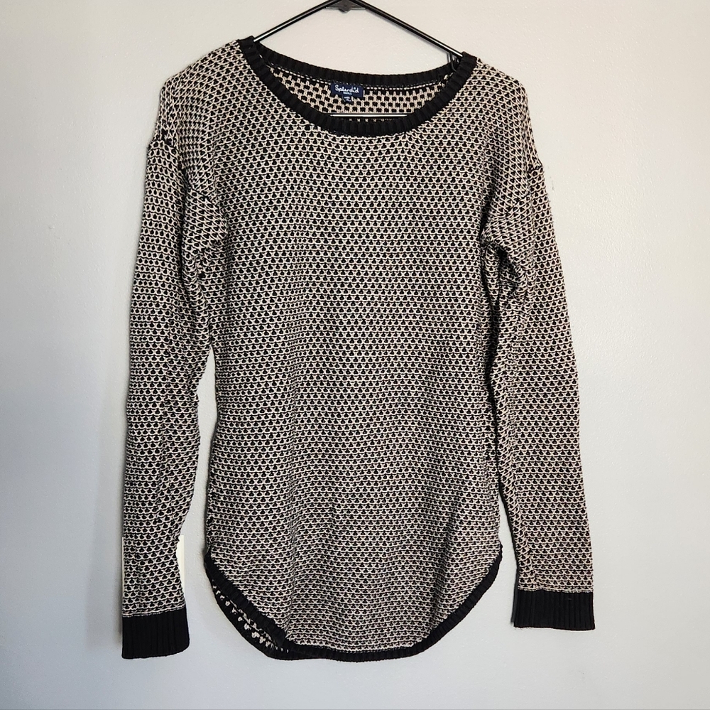 Splendid Monochrome Knit Top Size Small
